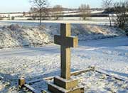 A grave in snow